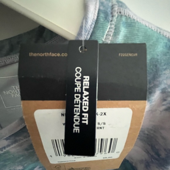 The North Face Flash-Dry Watercolor Print Short-Sleeve Relaxed Fit Active Top 2X - Picture 13 of 15